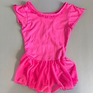 💜3/$15 Freestyle by Danskin Child Pink Ballet Leotard with Skirt